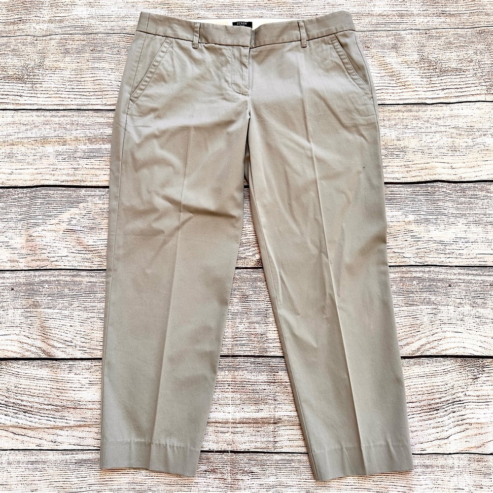 J. Crew Light Gray City Fit Capri Pants Ladies Sz 6